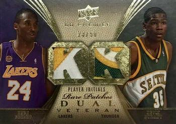 2008-09 Upper Deck Premier - Rare Patch Dual #RP2-BD Kobe Bryant / Kevin Durant Front