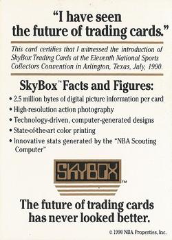 1990-91 SkyBox - Eleventh National Sports Collectors Convention #NNO Arlington, July 1990 Back