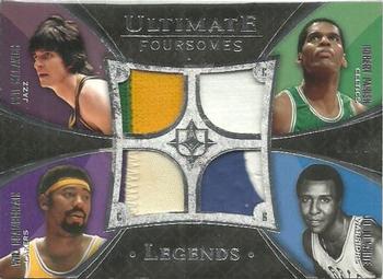 2008-09 Upper Deck Ultimate Collection - Ultimate Foursome Legends Jerseys #UFL-CLSC Robert Parish / Wilt Chamberlain / Jo Jo White / Pete Maravich Front