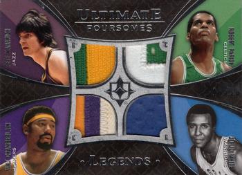2008-09 Upper Deck Ultimate Collection - Ultimate Foursome Legends Patches #UFL-CLSC Robert Parish / Wilt Chamberlain / Jo Jo White / Pete Maravich Front
