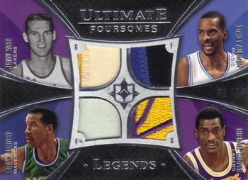 2008-09 Upper Deck Ultimate Collection - Ultimate Foursome Legends Patches #UFL-GRDS Michael Cooper / Jerry West / Stacey Augmon / Adrian Dantley Front