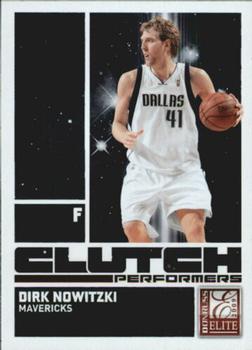 2009-10 Donruss Elite - Clutch Performers #19 Dirk Nowitzki Front