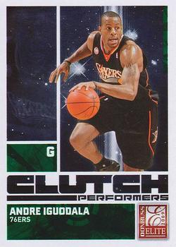 2009-10 Donruss Elite - Clutch Performers Green #9 Andre Iguodala Front