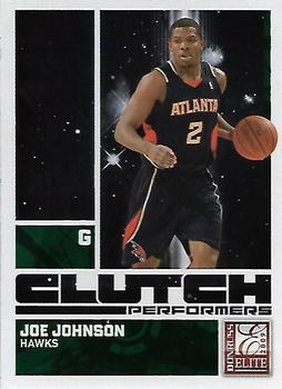 2009-10 Donruss Elite - Clutch Performers Green #20 Joe Johnson Front