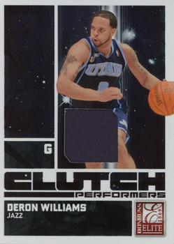 2009-10 Donruss Elite - Clutch Performers Jerseys #8 Deron Williams Front