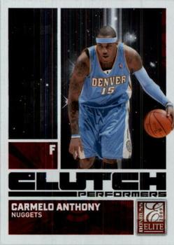 2009-10 Donruss Elite - Clutch Performers Red #10 Carmelo Anthony Front