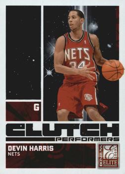 2009-10 Donruss Elite - Clutch Performers Red #15 Devin Harris Front