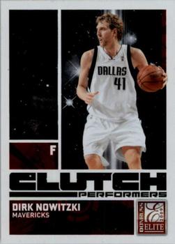 2009-10 Donruss Elite - Clutch Performers Red #19 Dirk Nowitzki Front