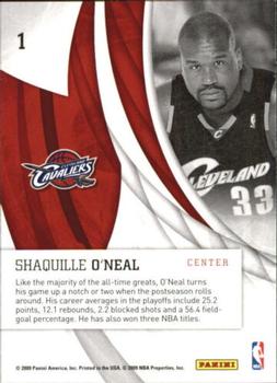 2009-10 Donruss Elite - In the Zone #1 Shaquille O'Neal Back