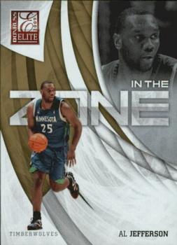 2009-10 Donruss Elite - In the Zone Gold #17 Al Jefferson Front