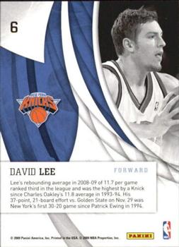 2009-10 Donruss Elite - In the Zone Green #6 David Lee Back