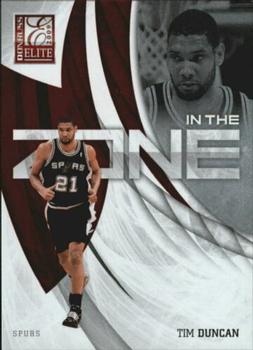 2009-10 Donruss Elite - In the Zone Red #13 Tim Duncan Front