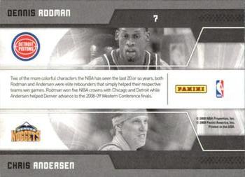2009-10 Donruss Elite - Passing the Torch #7 Dennis Rodman / Chris Andersen Back