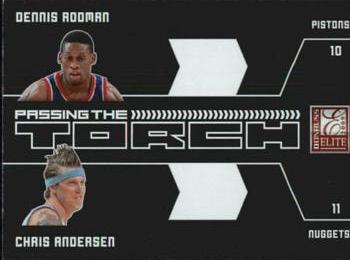 2009-10 Donruss Elite - Passing the Torch #7 Dennis Rodman / Chris Andersen Front