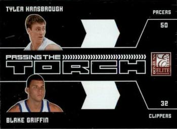 2009-10 Donruss Elite - Passing the Torch #11 Tyler Hansbrough / Blake Griffin Front