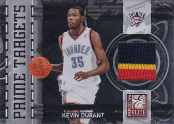 2009-10 Donruss Elite - Prime Targets Jerseys Prime #7 Kevin Durant Front