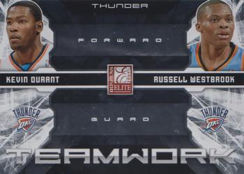 2009-10 Donruss Elite - Teamwork Combos #21 Kevin Durant / Russell Westbrook Front