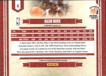 2009-10 Panini - Legends of the Game #4 Glen Rice Back