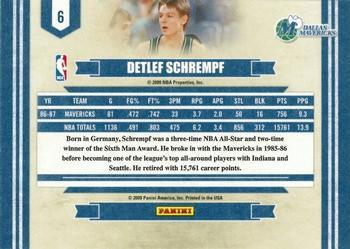 2009-10 Panini - Legends of the Game Glossy #6 Detlef Schrempf Back