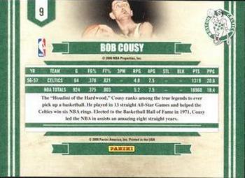 2009-10 Panini - Legends of the Game Glossy #9 Bob Cousy Back