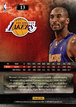 2009-10 Panini - The Franchise #13 Kobe Bryant Back