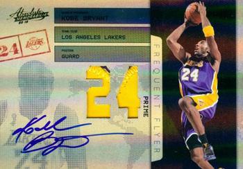 2009-10 Panini Absolute Memorabilia - Frequent Flyer Materials Prime Jersey Number Signatures #5 Kobe Bryant Front