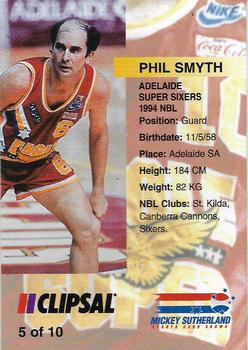 1994 Adelaide Super Sixers #5 Phil Smyth Back
