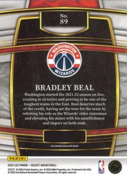 2021-22 Panini Select #89 Bradley Beal Back