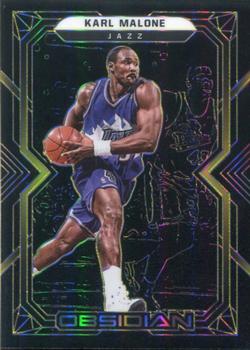 2021-22 Panini Obsidian - Electric Etch Yellow #144 Karl Malone Front