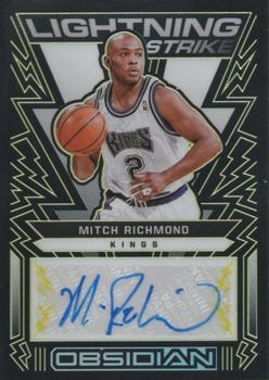 2021-22 Panini Obsidian - Lightning Strike Signatures Electric Etch Yellow #LSS-MRM Mitch Richmond Front