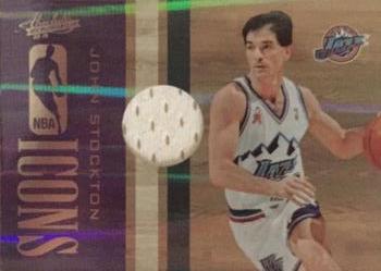 2009-10 Panini Absolute Memorabilia - NBA Icons Materials #12 John Stockton Front