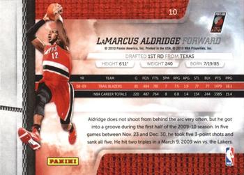 2009-10 Panini Absolute Memorabilia - Retail #10 LaMarcus Aldridge Back