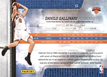 2009-10 Panini Absolute Memorabilia - Retail #11 Danilo Gallinari Back