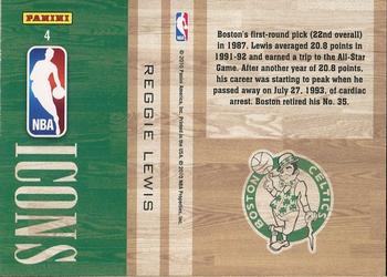 2009-10 Panini Absolute Memorabilia - Retail NBA Icons #4 Reggie Lewis Back