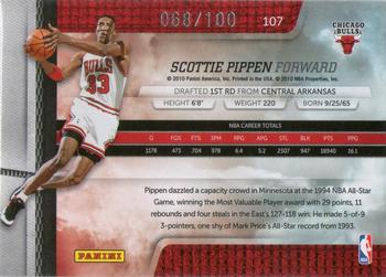2009-10 Panini Absolute Memorabilia - Spectrum Gold #107 Scottie Pippen Back