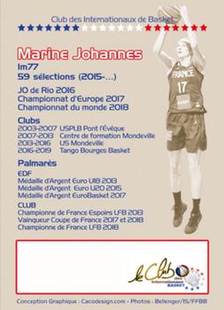2019 Amicale des Internationaux de Basket Légendes du Basket Français: Série 7 #NNO Marine Johannès Back