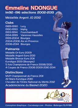 2021 Amicale des Internationaux de Basket Légendes du Basket Français: Série 8 #NNO Emmeline Ndongue Back