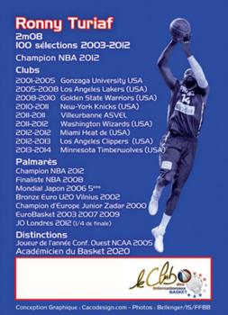 2021 Amicale des Internationaux de Basket Légendes du Basket Français: Série 8 #NNO Ronny Turiaf Back