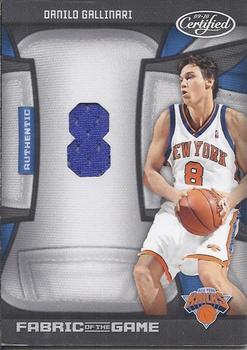 2009-10 Panini Certified - Fabric of the Game Jersey Number #FOG-DG Danilo Gallinari Front
