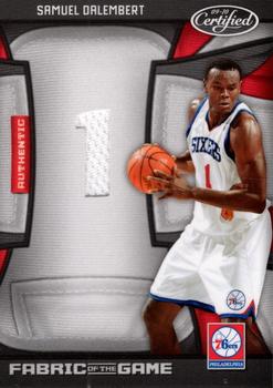 2009-10 Panini Certified - Fabric of the Game Jersey Number #FOG-SD Samuel Dalembert Front