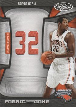 2009-10 Panini Certified - Fabric of the Game Jersey Number #FOG-BD Boris Diaw Front