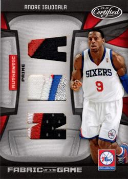 2009-10 Panini Certified - Fabric of the Game NBA Die Cuts #FOG-AI Andre Iguodala Front