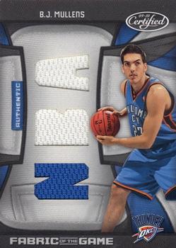 2009-10 Panini Certified - Fabric of the Game NBA Die Cuts #FOG-BM B.J. Mullens Front