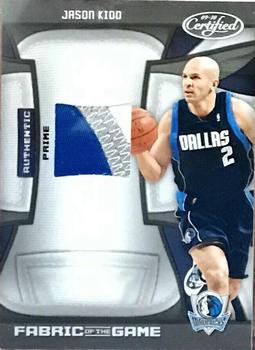 2009-10 Panini Certified - Fabric of the Game Prime #FOG-JK Jason Kidd Front