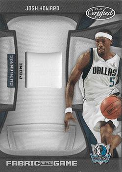 2009-10 Panini Certified - Fabric of the Game Prime #FOG-JH Josh Howard Front