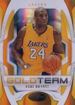 2009-10 Panini Certified - Gold Team Gold #1 Kobe Bryant Front