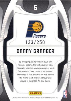 2009-10 Panini Certified - Gold Team Red #5 Danny Granger Back