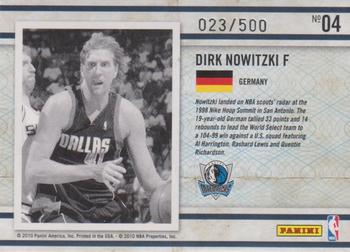 2009-10 Panini Certified - Imports #04 Dirk Nowitzki Back