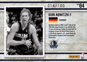 2009-10 Panini Certified - Imports Blue #04 Dirk Nowitzki Back