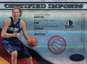 2009-10 Panini Certified - Imports Blue #04 Dirk Nowitzki Front